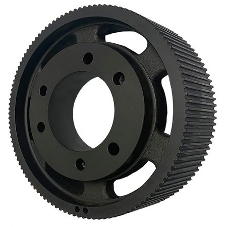 B B MANUFACTURING QD144-8M-85-E, Timing Pulley, Cast Iron, Black Oxide,  QD144-8M-85-E